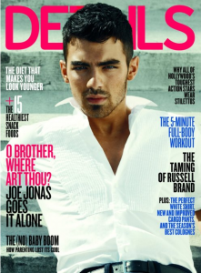 Sticky Pages: Joe Jonas in Details April Issue