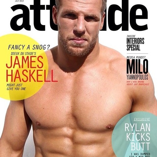 James Haskell | Ph: Joseph Sinclair, Attitude Magazine